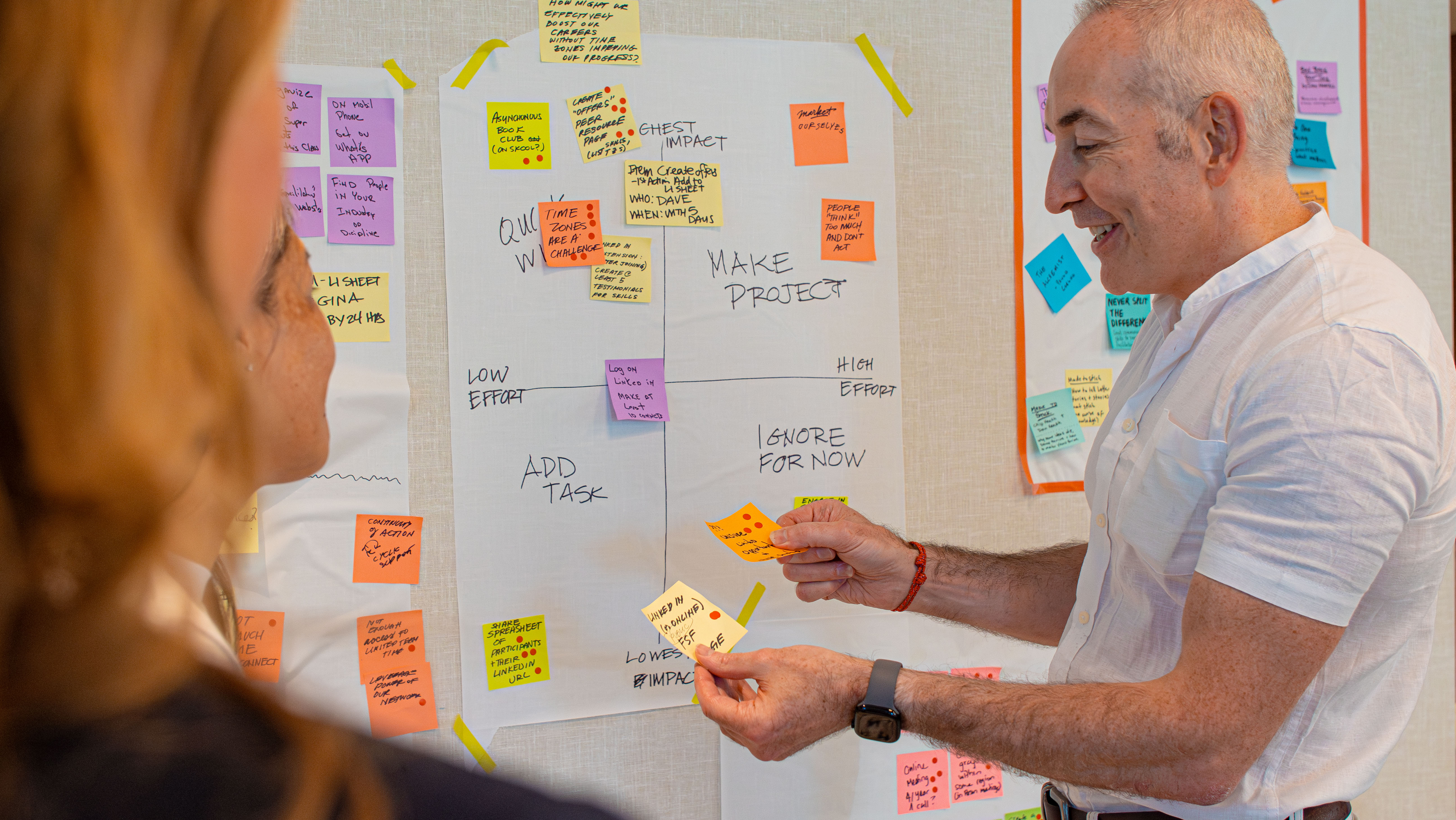 Close-up facilitation work